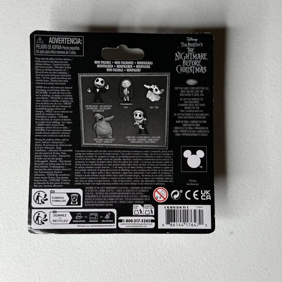 Nightmare Before Christmas Mini Figures Disney Jack Sally Zero Set - Picture 2 of 6